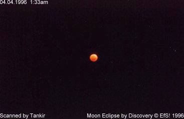 Photographie de l'éclipse de lune