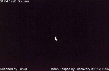 Photographie de l'éclipse de lune