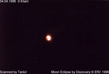 Photographie de l'éclipse de lune